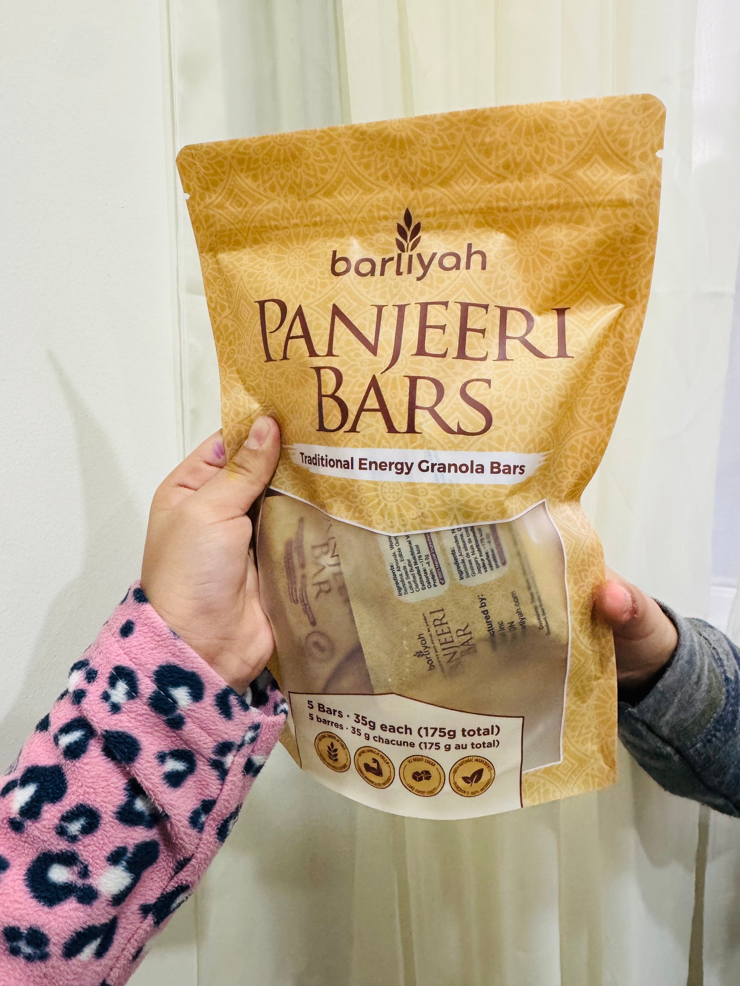 Barres Barliyah Panjeeri – Paquet de 5 | Barres de granola énergétiques traditionnelles pour la période post-partum, les modes de vie actifs et une alimentation saine