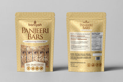 Barres Barliyah Panjeeri – Paquet de 5 | Barres de granola énergétiques traditionnelles pour la période post-partum, les modes de vie actifs et une alimentation saine